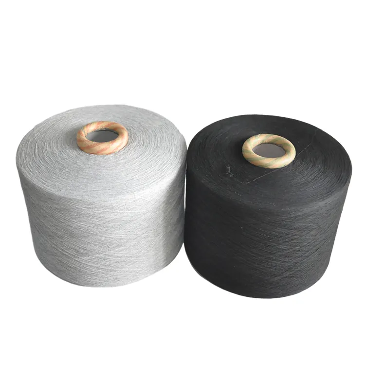 Grossiste de fil de tricot recyclé 20s 30s 40s Fil à bout ouvert mélangé de coton régénéré pour tricot circulaire
