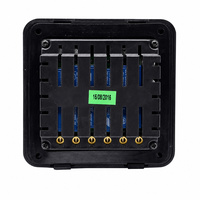Panneau de commande intelligent 4 voies avec double affichage LCD de la tension, 80 ampères, boutons rétroéclairés et autocollants d'icônes marines pour bateau