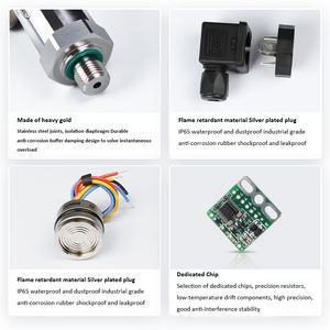Allzweck-Druck messumformer 4-20mA 2-Draht-Signalausgang Edelstahl-Benetzung steile 0-10 psi Bereich 0,25% Genauigkeit - Product Image 2