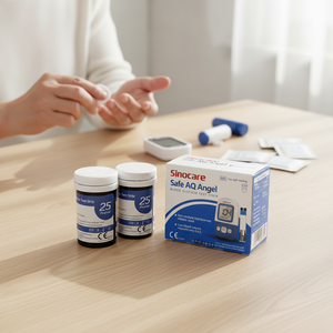 Moniteur de <span class=keywords><strong>glycémie</strong></span> Sinocare Safe AQ, glucomètre, bandelettes de test de <span class=keywords><strong>glycémie</strong></span>, bandelettes de test pour diabétiques - Product Image 2