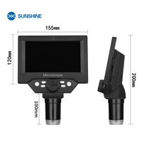 Microscope numérique SUNSHINE DM 1000D avec écran LCD 5,5 pouces, 10MP, zoom 1 à 1000X, loupe, prise en charge de la connexion PC pour la réparation de cartes mères de téléphone