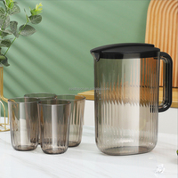 Meilleur prix Pot à jus café thé ensemble de tasses à boire pichet à eau ensemble de cruche avec couvercle
