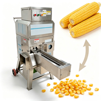 Machine à décortiquer le maïs frais, ligne de traitement pour le lavage, le blanchiment et le décorticage des grains de maïs