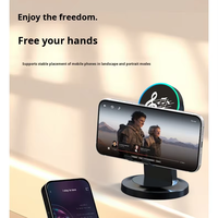 Haut-parleur Bluetooth sans fil multifonctionnel intégré à l'audio monté sur capteur Lnte Lligent pour support de téléphone portable