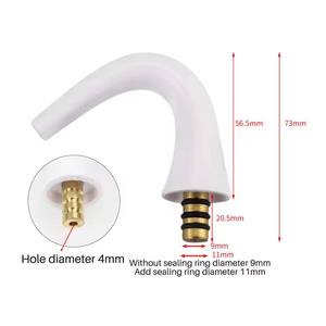 Tubo di flusso dell'acqua dentale tubo di scarico sputacchiera a coppa tubo di gargargarismo tubo di ceramica impianto idraulico apparecchiature odontoiatriche per poltrona odontoiatrica - Product Image 2