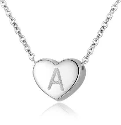 Vintage Lovely Heart Necklace 925 Sterling Silver Pendant Women Necklace Jewelry