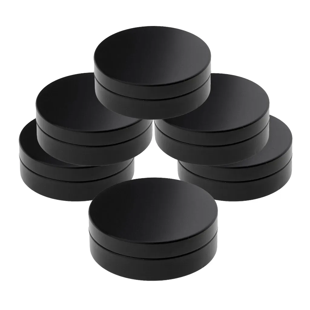 Matte Black Color Metal Cosmetic Packaging Can Container 30ml Aluminum Round Tin Jar wholesale manufacture