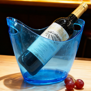 Nice Quality Portable Handle 3 Liter Ice Bucket <strong>Mini</strong> Wine Beer Container <strong>Plastic</strong> Ice Bucket for Parties - Product Image 1