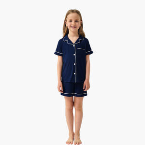 Conjunto de Pijamas Personalizados para Niños y Niñas, Pijamas de Verano de Algodón Orgánico para Niños - Product Image 1