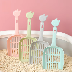 Pala para Arena de Gato de Plástico Grueso, Resistente, de Color Macaron, Ecológica y de Alta Calidad - Product Image 1