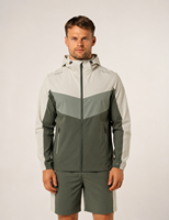Ensemble de survêtement d'hiver pour homme, coupe-vent imperméable mi-lourd, personnalisé OEM/ODM, avec fermeture éclair, en polyester/nylon, pour la gym et le fitness