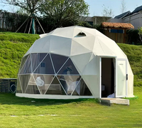 Tente quatre saisons en PVC Trigone/V-Type - Imperméable (3000 mm+) - Coupe-vent - Écologique - Ouverture rapide - Une chambre - Cadre en acier - Protection UV50+