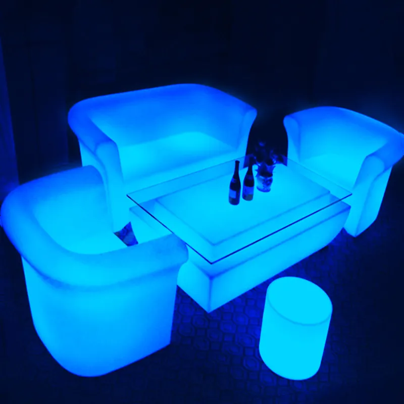 Nachtclub Verwijderbare Outdoor Led Sofa Usb Rgb Full Color Veranderende Led Licht Meubels