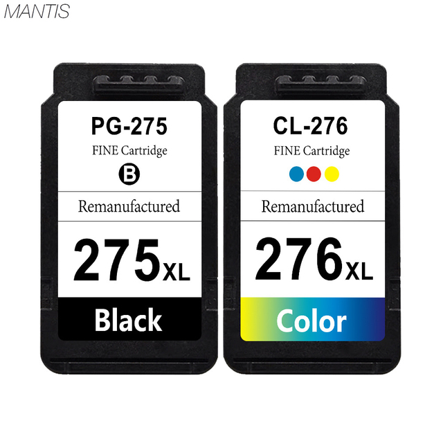 MANTIS for Compatible Refillable for Cartridge Pg276 100% Compatible Chip for PIXMA TS3520/TR4720 Printers Full for