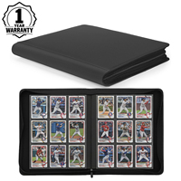 Album de rangement pour cartes à collectionner 9 pochettes 360 emplacements, couverture en PU premium, fermeture éclair latérale, pour cartes TCG, MTG, cartes sportives et jeux