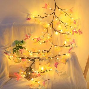 Luci a Stringa LED per Interni a Forma di Ramo d'Albero con 8 Modalità Dimmerabili, Controllo Remoto, Design a Farfalla, Alimentazione USB, Luce Calda CRI, per Natale - Product Image 6