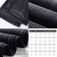 Jean déchiré coupe bootcut vintage pour homme 100% coton denim noir premium délavé à la pierre avec rivets effet vieilli coupe ample structurée