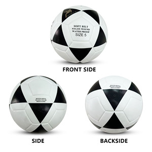 Ballon de <span class=keywords><strong>football</strong></span> en cuir taille 5 professionnel, logo personnalisé, thermocollé, intérieur/extérieur, <span class=keywords><strong>match</strong></span> officiel, entraînement, vente en gros, articles sportifs - Product Image 4