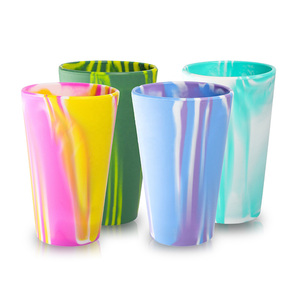 Bouteilles d'eau en silicone <span class=keywords><strong>de</strong></span> 480 ml en gros, prix d'usine, qualité alimentaire et résistantes à la chaleur, personnalisation OEM/ODM, faible MOQ pour les commandes en gros - Product Image 2