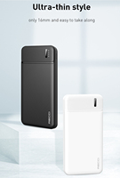 Chargeur de batterie Portable Ultra-mince 10000mah Power Bank charge rapide Powerbank Compatible avec iPhone Android téléphone Portable