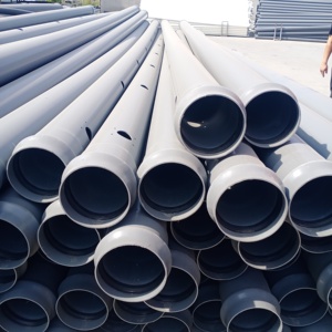 Tubo hidropónico UPVC, tubos de drenaje de PVC de <span class=keywords><strong>4</strong></span> pulgadas con tubos de agua de plástico perforados de 5 pulgadas y 160mm, flexibles con conexión pegada - Product Image 5