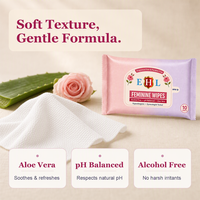 Fabricant de lingettes féminines en marque blanche OEM, sans parfum, hypoallergéniques, à pH équilibré, approvisionnement en gros pour les chaînes de magasins