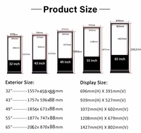 Oferta Especial: Reproductor Publicitario Vertical ZDHQ de 55 Pulgadas 4K Android con Sistema Dual, Kiosco de Pie para Interiores de Centros Comerciales, Digital
