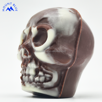 Chocolat de haute qualité à longue durée de conservation, en forme de crâne effrayant, riche en chocolat 100% pur, personnalisable pour Halloween
