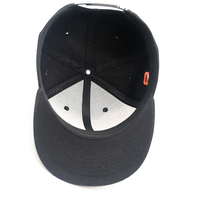 Casquette structurée bicolore style universitaire sportif vintage hip-hop avec broderie 3D en relief et logo surélevé