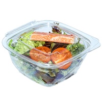 1L micro-ondable personnalisé en plastique alimentaire conteneur boîte jetable PP matériel carré conception écologique pliant