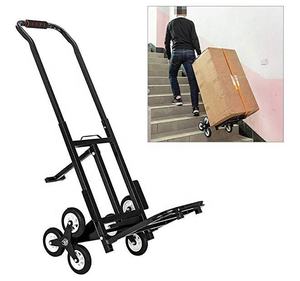 계단 오르기 핸드 카트 핸드 트럭을 운송하는 쉬운 계단 오르기를위한 6 개의 바퀴가 달린 헤비 듀티 접이식 트롤리 카트 - Product Image 5
