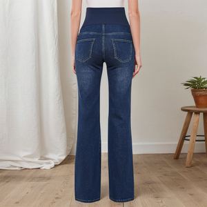 Leggings de maternité pour femmes, nouvelle arrivée, leggings de maternité taille haute, leggings de maternité respirants de haute qualité, jeans en denim bleu vintage - Product Image 5