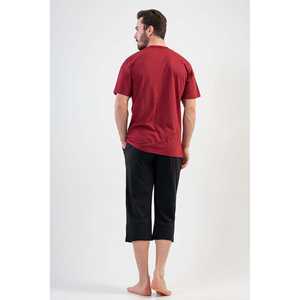 Ensemble Capri recyclé pour homme en coton 100% respirant, tricoté, vêtements d'extérieur pour homme - Product Image 1