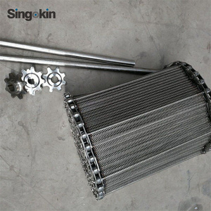 Thực phẩm thép không gỉ dệt Flex vành đai truyền đạt dây lưới vít Loại Chuỗi liên kết băng tải băng tải - Product Image 4