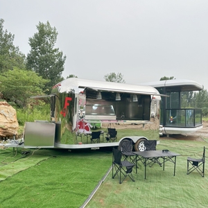 Carretto Mobile per Gelati, Caffè, <span class=keywords><strong>Hamburger</strong></span> e <span class=keywords><strong>Pizza</strong></span> in Acciaio Inox, Rimorchio per Cibo e Snack Completamente Attrezzato - Product Image 3