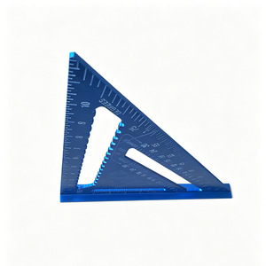 Regla Triangular de 30 cm de Aleación Metálica, Regla de Ángulo de 45 Grados para Dibujo y Medición - Product Image 3