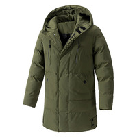 M8XL [Expédition aujourd'hui] 9788 Blouson bomber en coton de style coréen pour homme et jeune homme, mi-long, épais, de haute qualité, à capuche, sans repassage