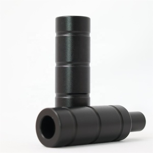 Xe máy sửa đổi màu đen M6 M8 Chắn Bùn ngã ba gắn đèn PHA ĐUÔI tại chỗ ánh sáng màu đen khung hình trụ - Product Image 1