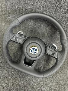 Volante de Cuero Liso Nuevo de Fábrica para Volkswagen <span class=keywords><strong>R</strong></span>-line Passat Golf Jetta Tiguan Polo Bora <span class=keywords><strong>Arteon</strong></span> 2010-2025 - Product Image 5