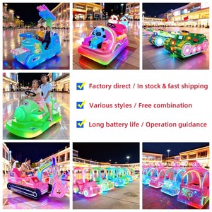 Coche de paseo cuadrado para padres e hijos, equipos de parque de atracciones, ATV de 4 ruedas, motocicleta infantil con neumáticos grandes, coches de choque eléctricos - Product Image 4