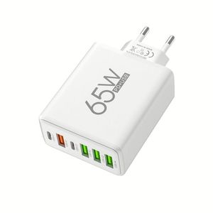 Best Selling 4USB <b>Charging</b> Ports 2Type C Charger Block Fast Charge USB-C Power <b>Adapter</b> PD Charger Box for Smart Phones - Product Image 1