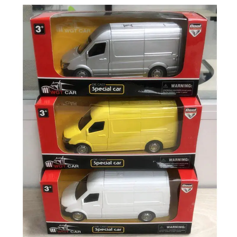 Custom Logo 1:50 scale diecast metal van truck toys express delivery vehicle