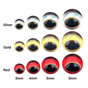 Yeux de leurre holographiques 3D Offre Spéciale 3mm-6mm yeux de leurre de pêche époxy auto-adhésifs - Product Image 1