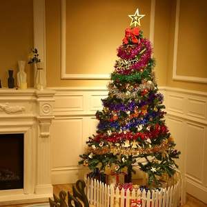 UNKクリスマスデコレーションリボン年末年始パーティーレイアウトダブルキラキラ人工ティンセルガーランド - Product Image 6