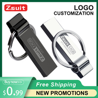 Flashdisk USB 2.0 Universal Mini 4GB-128GB Logam Bersertifikasi CE/FCC Garansi 2 Tahun Grosir Logo Kustom Tanpa Enkripsi