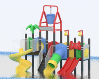Toboggan aquatique Starsky en acier/métal, frais et rafraîchissant, pour parc aquatique, usage commercial et domestique, grande capacité