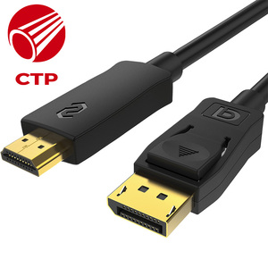 สาย V2.0 4K x 2K 3D ปลั๊กโครเมียมสีดำสายติดตั้ง DIY สำหรับโปรเจคเตอร์มัลติมีเดียคอมพิวเตอร์ DVD HDTV - Product Image 5