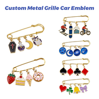 Broche fantaisie en émail motif épinglette, accessoire de charme personnalisé gothique, doux et aventureux pour streetwear et sac à dos