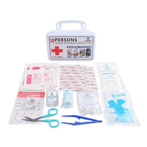 Botiquín de Primeros Auxilios de Plástico Personalizable para 10 Personas, Montado en la Pared, Vacío, Impermeable, para Hogar y Oficina - Product Image 3
