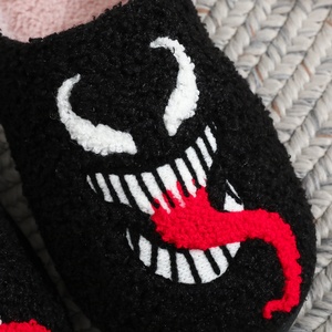 Pantuflas Venom de <span class=keywords><strong>Anime</strong></span> Americano, Bordadas, con Suela de TPR Antideslizante, Duraderas, Cálidas y Peludas para Hombre y Mujer - Product Image 4